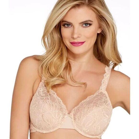 Bali Lace NWT Desire Underwire Bra Adjustable Comfort-U Straps 36D - Picture 1 of 5